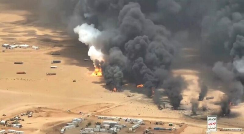 الحوثيون ينشرون مشاهد توثق استهداف تحشيدات سعودية على عدة جبهات
